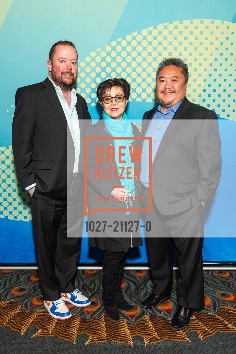 Jack Lindstrom, Vi Tran, Chris Wu, Wine, Women, and Shoes hosted by Aquarium of The Bay, InterContinental Mark Hopkins San Francisco, an IHG Hotel @ 999 California St, SF, CA 94108 US. InterContinental Mark Hopkins San Francisco, an IHG Hotel @ 999 California St, SF, CA 94108 US, March 30th, 2023, Photo #1027-21127-0 Jack Lindstrom, Vi Tran, Chris Wu, Photo #1027-21127-0