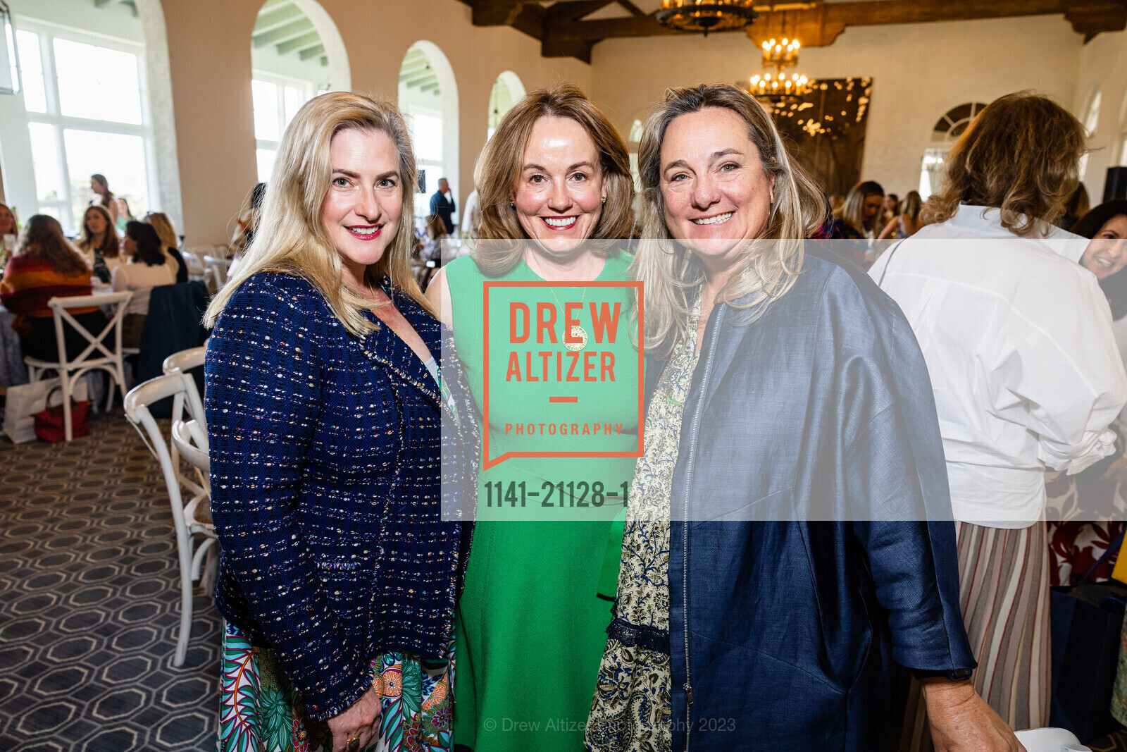 Meg Heinicke, Elizabeth Leep, Janet Lautenberger, Luncheon for Edgewood Fair 2023, The Olympic Club @ 599 CA-35, SF, CA 94132 US. The Olympic Club @ 599 CA-35, SF, CA 94132 US, March 31st, 2023, Photo #1141-21128-1 Meg Heinicke, Elizabeth Leep, Janet Lautenberger, Photo #1141-21128-1