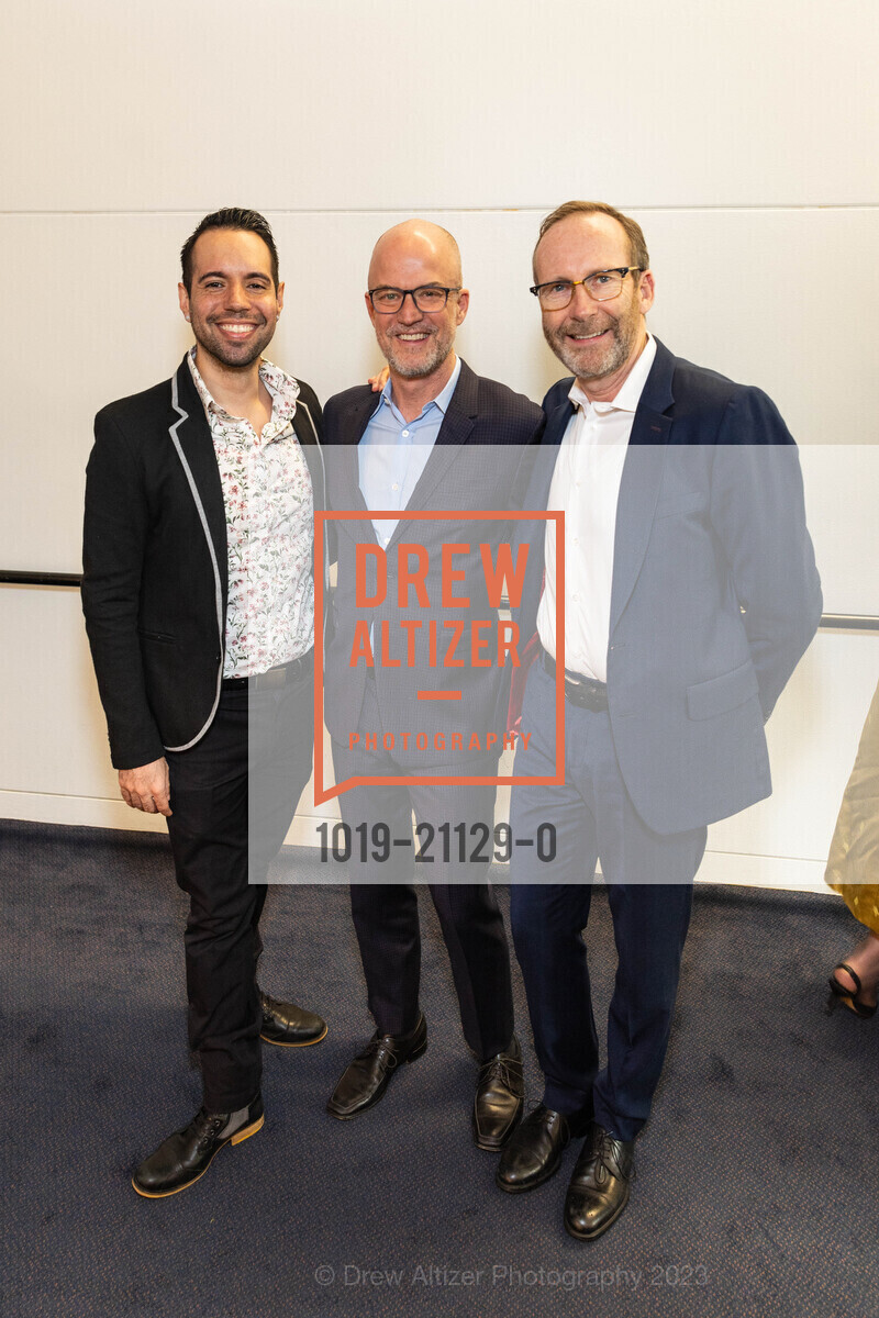 Dexandro Montalvo, Peter Chandonnet, Tim Schroeder, ODC 2023 Dance Downtown Gala, Blue Shield of California Theater at YBCA @ CA US. Blue Shield of California Theater at YBCA @ CA US, March 31st, 2023, Photo #1019-21129-0 Dexandro Montalvo, Peter Chandonnet, Tim Schroeder, Photo #1019-21129-0