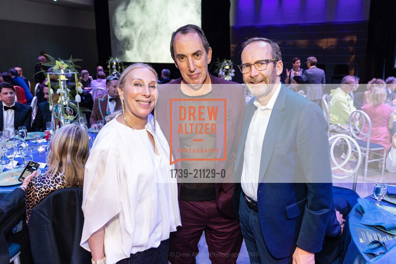 Betsy Linder, Doug Amarelo, Tim Schroeder, ODC 2023 Dance Downtown Gala, Blue Shield of California Theater at YBCA @ CA US. Blue Shield of California Theater at YBCA @ CA US, March 31st, 2023, Photo #1739-21129-0 Betsy Linder, Doug Amarelo, Tim Schroeder, Photo #1739-21129-0