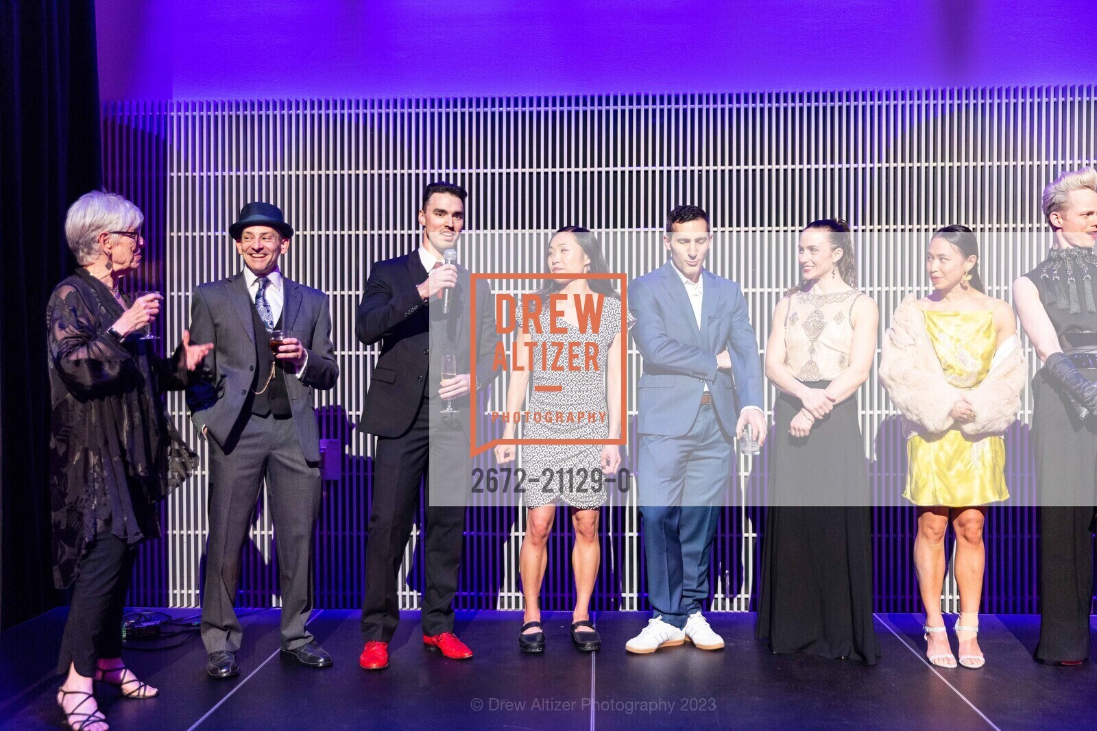 Brenda Way, Brandon Freeman, Ryan Rouland Smith, Cora Cliburn, Jeremy Bannon-Neches, Allie Papazian, Miche Wong, Christian Squires, ODC 2023 Dance Downtown Gala, Blue Shield of California Theater at YBCA @ CA US. Blue Shield of California Theater at YBCA @ CA US, March 31st, 2023, Photo #2672-21129-0 Brenda Way, Brandon Freeman, Ryan Rouland Smith, Cora Cliburn, Jeremy Bannon-Neches, Allie Papazian, Miche Wong, Christian Squires, Photo #2672-21129-0