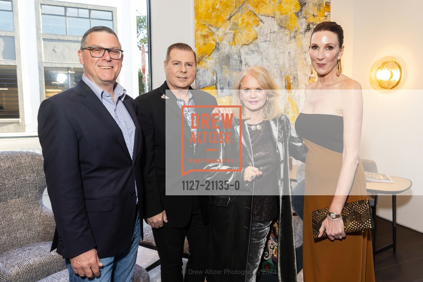 Robert Richards, Charles Baker III, Heide Betz, Danielle St. Germain, Donor Appreciation Event for The Ballet hosted by PoliformSF, Poliform San Francisco @ 195 Rhode Island St, SF, CA 94103 US. Poliform San Francisco @ 195 Rhode Island St, SF, CA 94103 US, April 11th, 2023, Photo #1127-21135-0 Robert Richards, Charles Baker III, Heide Betz, Danielle St. Germain, Photo #1127-21135-0
