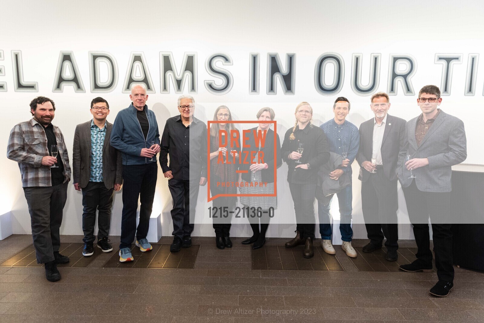 Chris Makar, Ben Dong, Stephen Tourlentes, Abe Morrell, Laura McPhee, CJ Heyliger, Matt Brandt, Mark Klipp, Ansel Adams Donor Reception, de Young Museum @ 50 Hagiwara Tea Garden Dr, San Francisco, CA 94118 US. de Young Museum @ 50 Hagiwara Tea Garden Dr, San Francisco, CA 94118 US, April 13th, 2023, Photo #1215-21136-0 Chris Makar, Ben Dong, Stephen Tourlentes, Abe Morrell, Laura McPhee, CJ Heyliger, Matt Brandt, Mark Klipp, Photo #1215-21136-0