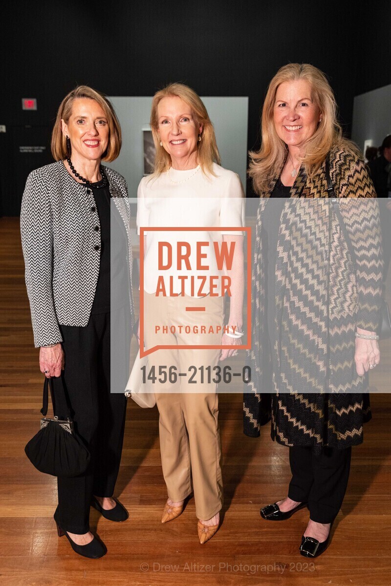Nancy Whelan, Ann Girard, Jacqui Erdman, Ansel Adams Donor Reception, de Young Museum @ 50 Hagiwara Tea Garden Dr, San Francisco, CA 94118 US. de Young Museum @ 50 Hagiwara Tea Garden Dr, San Francisco, CA 94118 US, April 13th, 2023, Photo #1456-21136-0 Nancy Whelan, Ann Girard, Jacqui Erdman, Photo #1456-21136-0