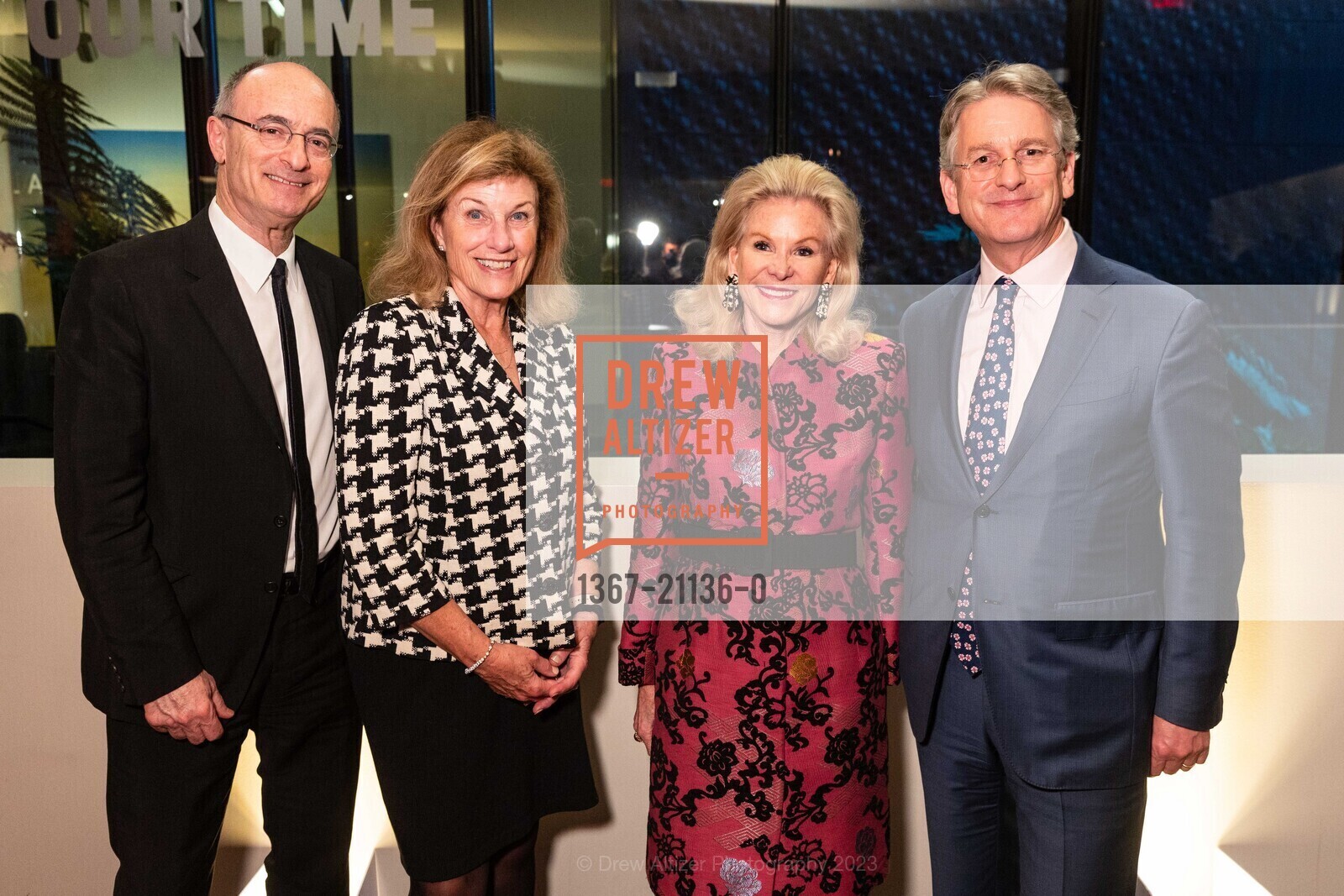 Matthew Teitelbaum, Dede Wilsey, Thomas Campbell, Ansel Adams Donor Reception, de Young Museum @ 50 Hagiwara Tea Garden Dr, San Francisco, CA 94118 US. de Young Museum @ 50 Hagiwara Tea Garden Dr, San Francisco, CA 94118 US, April 13th, 2023, Photo #1367-21136-0 Matthew Teitelbaum, Dede Wilsey, Thomas Campbell, Photo #1367-21136-0