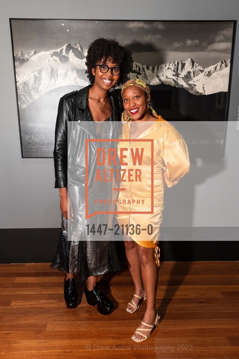 Cathy Dinas, Rosie Williams, Ansel Adams Donor Reception, de Young Museum @ 50 Hagiwara Tea Garden Dr, San Francisco, CA 94118 US. de Young Museum @ 50 Hagiwara Tea Garden Dr, San Francisco, CA 94118 US, April 13th, 2023, Photo #1447-21136-0 Cathy Dinas, Rosie Williams, Photo #1447-21136-0