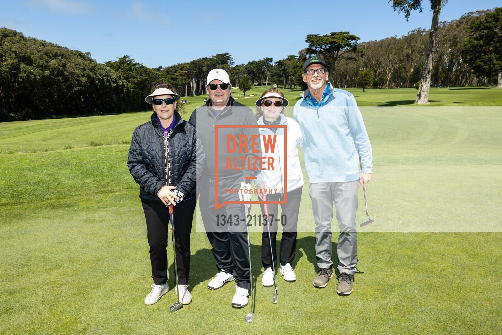 Elizabeth Kulavic, Craig Mesenbrink, Cheryl Cinelli, Jeff Drimmer, Salvation Army Golf Tournament 2023, Presidio Golf Course @ 300 Finley Rd, SF, CA 94129 US. Presidio Golf Course @ 300 Finley Rd, SF, CA 94129 US, April 14th, 2023, Photo #1343-21137-0 Elizabeth Kulavic, Craig Mesenbrink, Cheryl Cinelli, Jeff Drimmer, Photo #1343-21137-0