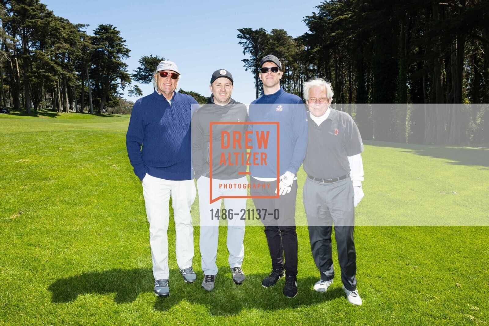 Greg Baker, John Cella, Jack Handlery, Jon Handlery, Salvation Army Golf Tournament 2023, Presidio Golf Course @ 300 Finley Rd, SF, CA 94129 US. Presidio Golf Course @ 300 Finley Rd, SF, CA 94129 US, April 14th, 2023, Photo #1486-21137-0 Greg Baker, John Cella, Jack Handlery, Jon Handlery, Photo #1486-21137-0