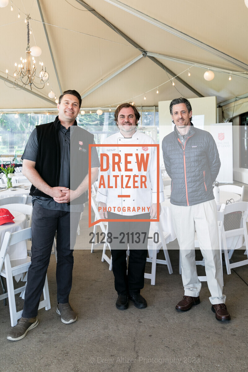 Chris Eichinger, Timothy Tucker, Zack MacDonald, Salvation Army Golf Tournament 2023, Presidio Golf Course @ 300 Finley Rd, SF, CA 94129 US. Presidio Golf Course @ 300 Finley Rd, SF, CA 94129 US, April 14th, 2023, Photo #2128-21137-0 Chris Eichinger, Timothy Tucker, Zack MacDonald, Photo #2128-21137-0