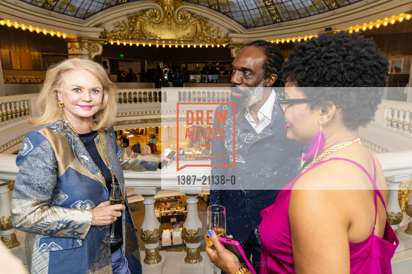 Heide Betz, Kevan Hall, Kiana Jain, Neiman Marcus hosts MoAD and Pat Cleveland, Neiman Marcus @ 150 Stockton St, SF, CA 94108 US. Neiman Marcus @ 150 Stockton St, SF, CA 94108 US, April 14th, 2023, Photo #1387-21138-0 Heide Betz, Kevan Hall, Kiana Jain, Photo #1387-21138-0