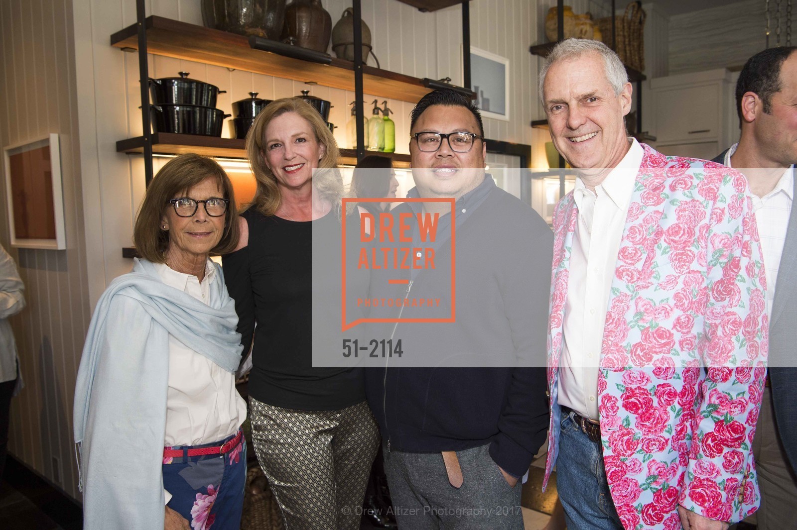 Pamela Guyott, Amy Taylor, Jon Dela Cruz, Jefferson Mack, House Beautiful Kitchen of the Year at the San Francisco Showcase, Private Residence. 2698 Pacific Ave Sf, April 28th, 2017, Photo #51-2114 Pamela Guyott, Amy Taylor, Jon Dela Cruz, Jefferson Mack, Photo #51-2114
