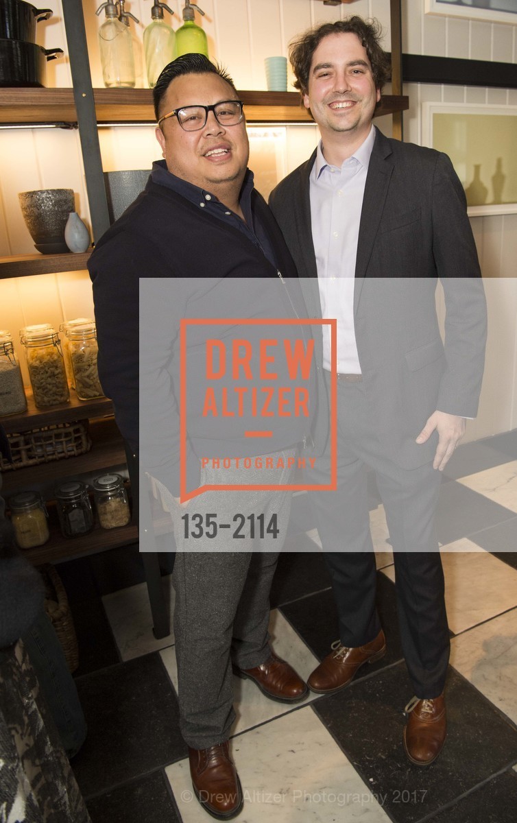 Jon Dela Cruz, Greg Rhoades, House Beautiful Kitchen of the Year at the San Francisco Showcase, Private Residence. 2698 Pacific Ave Sf, April 28th, 2017, Photo #135-2114 Jon Dela Cruz, Greg Rhoades, Photo #135-2114