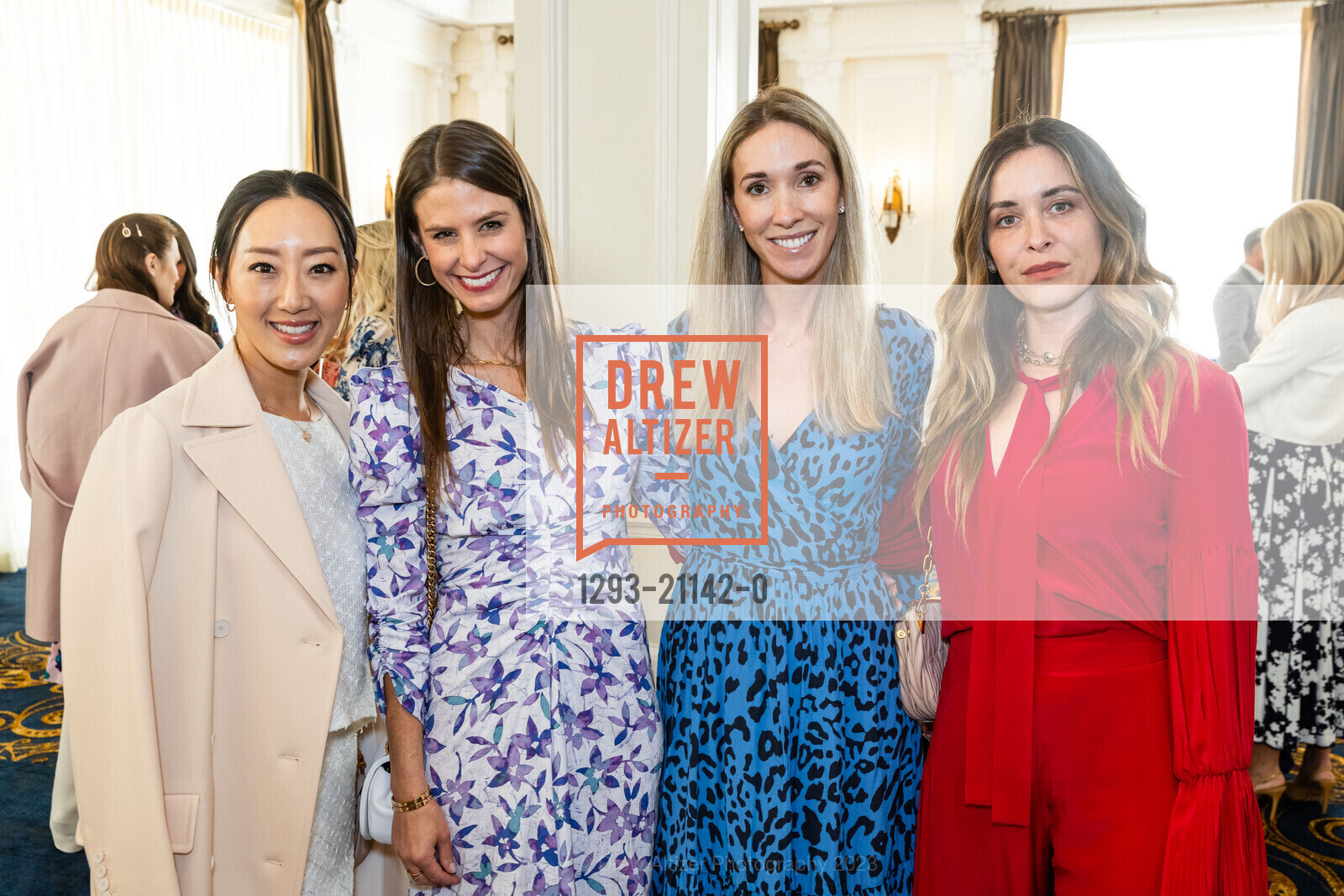 Angela Lee, Michelle Hanna, D'arcy Porter, Sayre Ziskin, Children of Shelters Spring Luncheon 2023, The Olympic Club @ 524 Post St, SF, CA 94102 US. The Olympic Club @ 524 Post St, SF, CA 94102 US, April 18th, 2023, Photo #1293-21142-0 Angela Lee, Michelle Hanna, D'arcy Porter, Sayre Ziskin, Photo #1293-21142-0