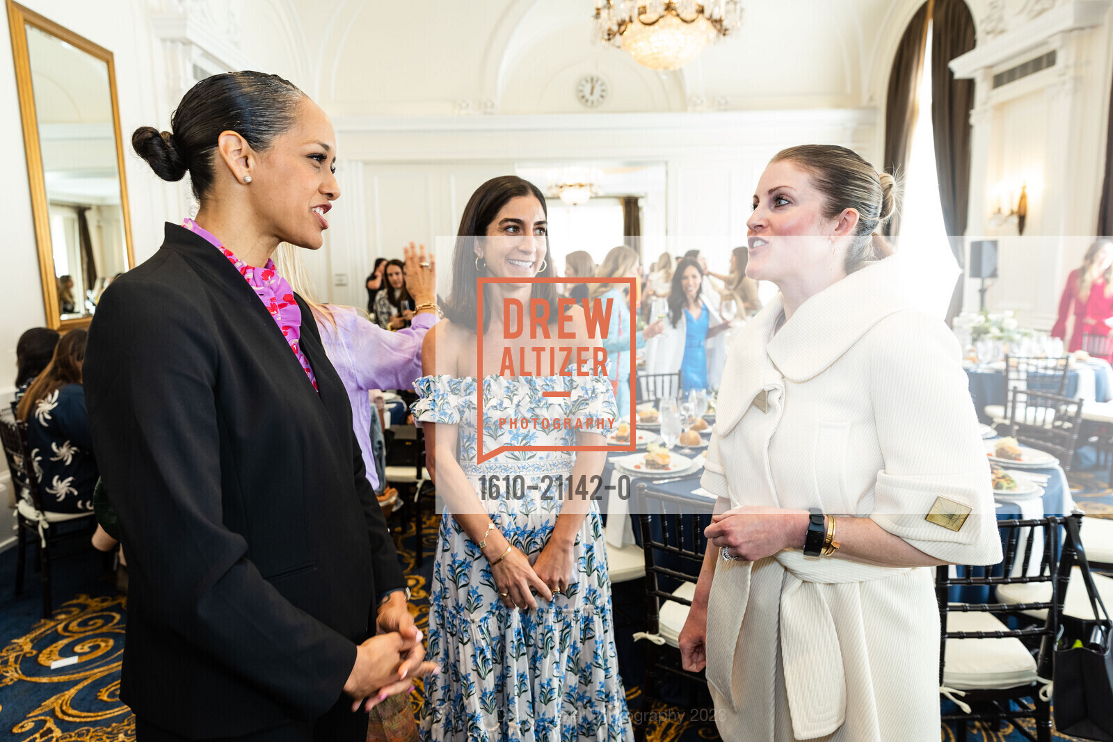 Brooke Jenkins, Clara Ditter, Meredith Essalat, Children of Shelters Spring Luncheon 2023, The Olympic Club @ 524 Post St, SF, CA 94102 US. The Olympic Club @ 524 Post St, SF, CA 94102 US, April 18th, 2023, Photo #1610-21142-0 Brooke Jenkins, Clara Ditter, Meredith Essalat, Photo #1610-21142-0