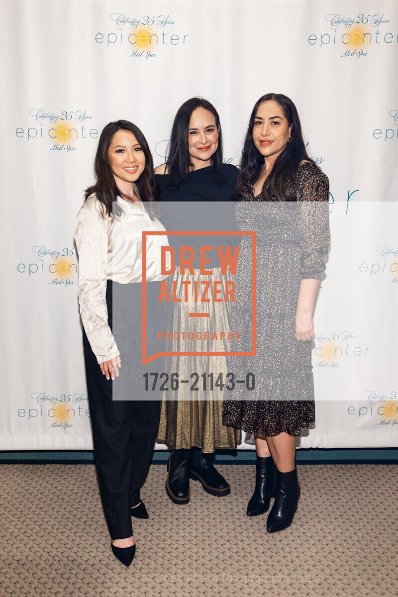 Victoria Tai, Teresa Barajas, Maria Barajas, Epi Center MedSpa's 25th Anniversary Celebration 2023, Epi Center MedSpa @ 450 Sutter St, SF, CA 94108 US. Epi Center MedSpa @ 450 Sutter St, SF, CA 94108 US, April 18th, 2023, Photo #1726-21143-0 Victoria Tai, Teresa Barajas, Maria Barajas, Photo #1726-21143-0