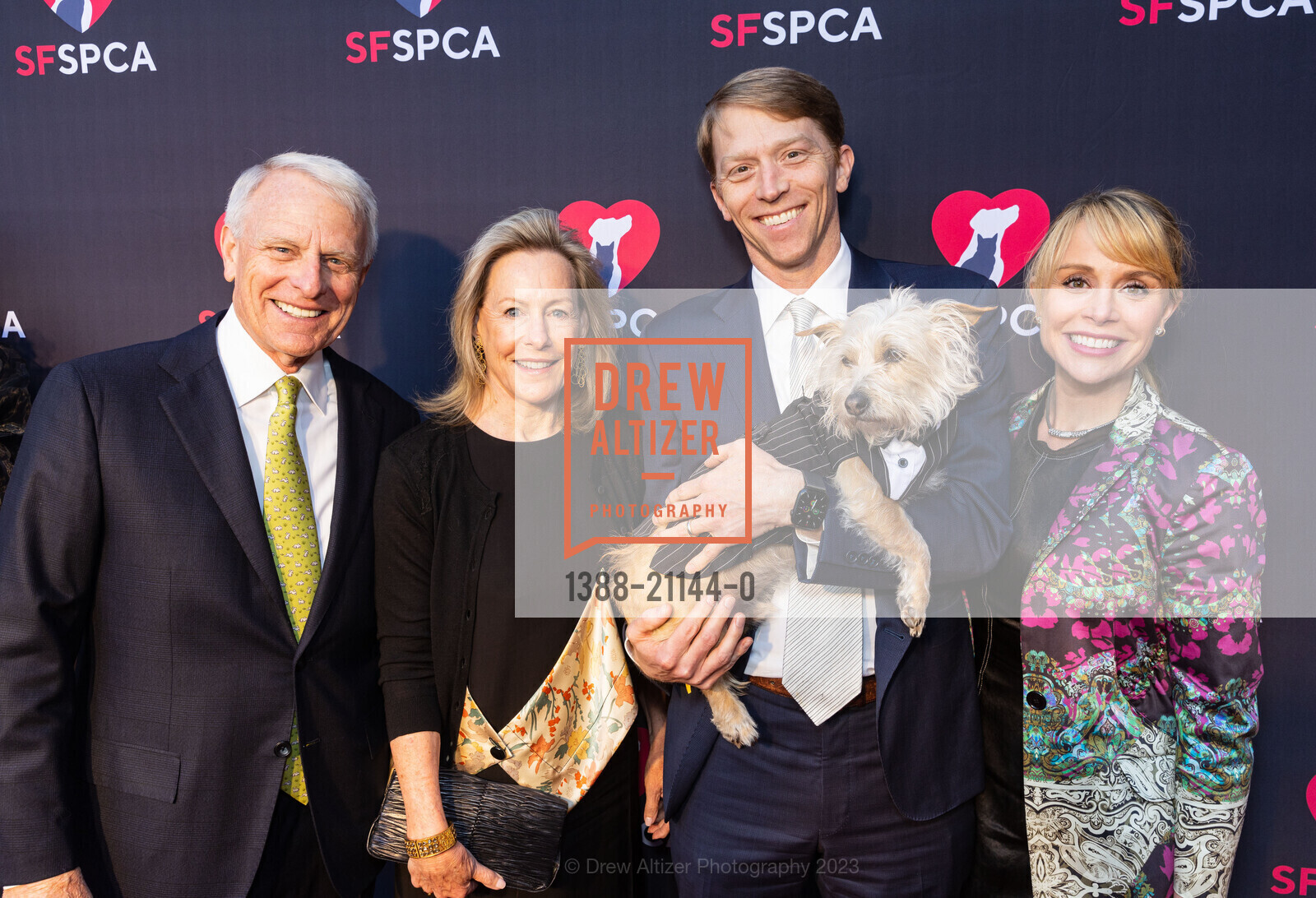 Robert Blanding, Gay-Lynn Blanding, Todd Blanding, Kim Blanding, SF SPCA 155th Anniversary Celebration 2023, San Francisco SPCA, 201 Alabama St, SF, CA 94103. San Francisco SPCA, 201 Alabama St, SF, CA 94103, April 18th, 2023, Photo #1388-21144-0 Robert Blanding, Gay-Lynn Blanding, Todd Blanding, Kim Blanding, Photo #1388-21144-0