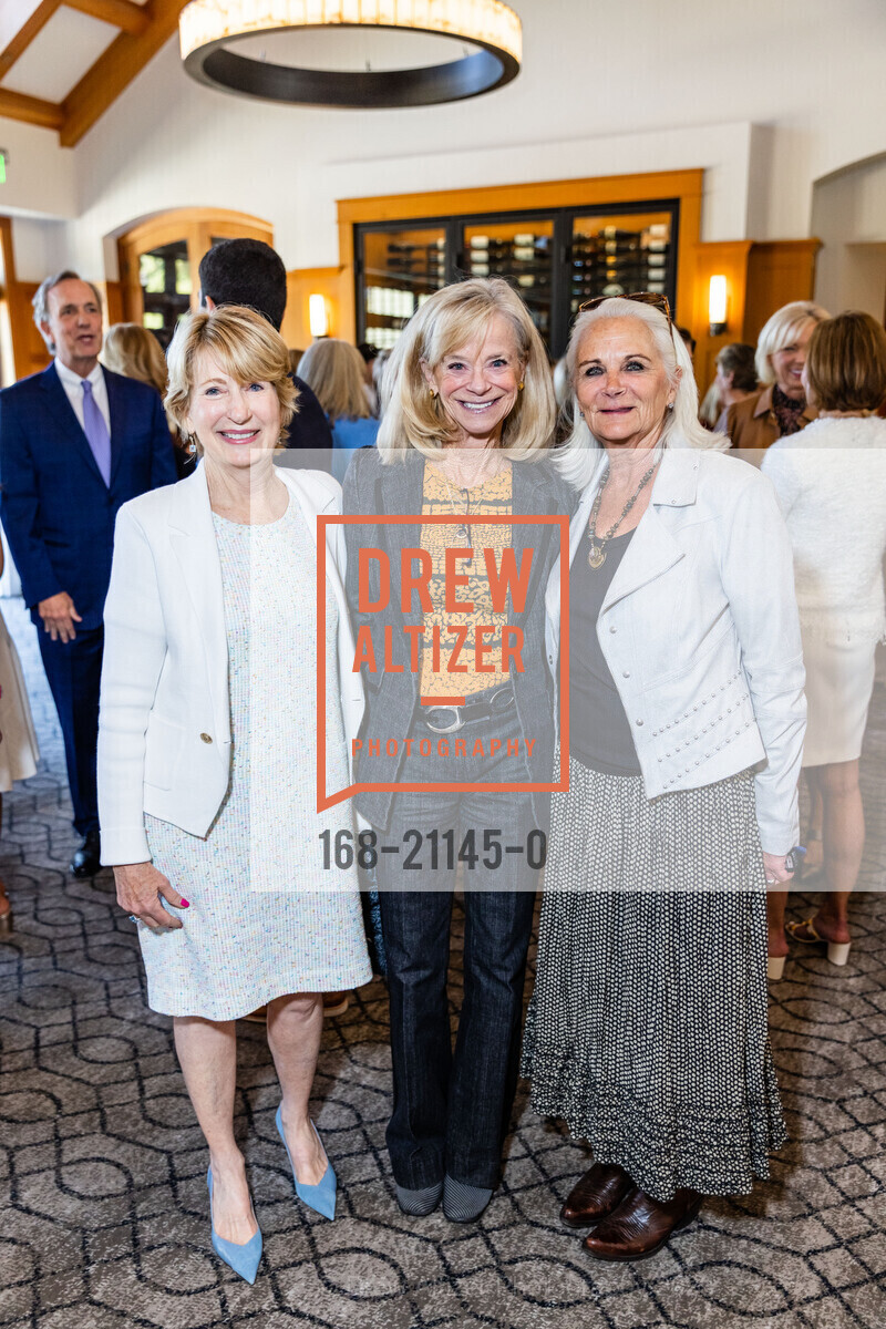 Dede Barsotti, Twinkle Lyman, Laura Pitchford, Part The Cloud Luncheon 2023, Sharon Heights Golf and Country Club @ 2900 Sand Hill Rd, Menlo Park, CA 94025 US. Sharon Heights Golf and Country Club @ 2900 Sand Hill Rd, Menlo Park, CA 94025 US, April 19th, 2023, Photo #168-21145-0 Dede Barsotti, Twinkle Lyman, Laura Pitchford, Photo #168-21145-0