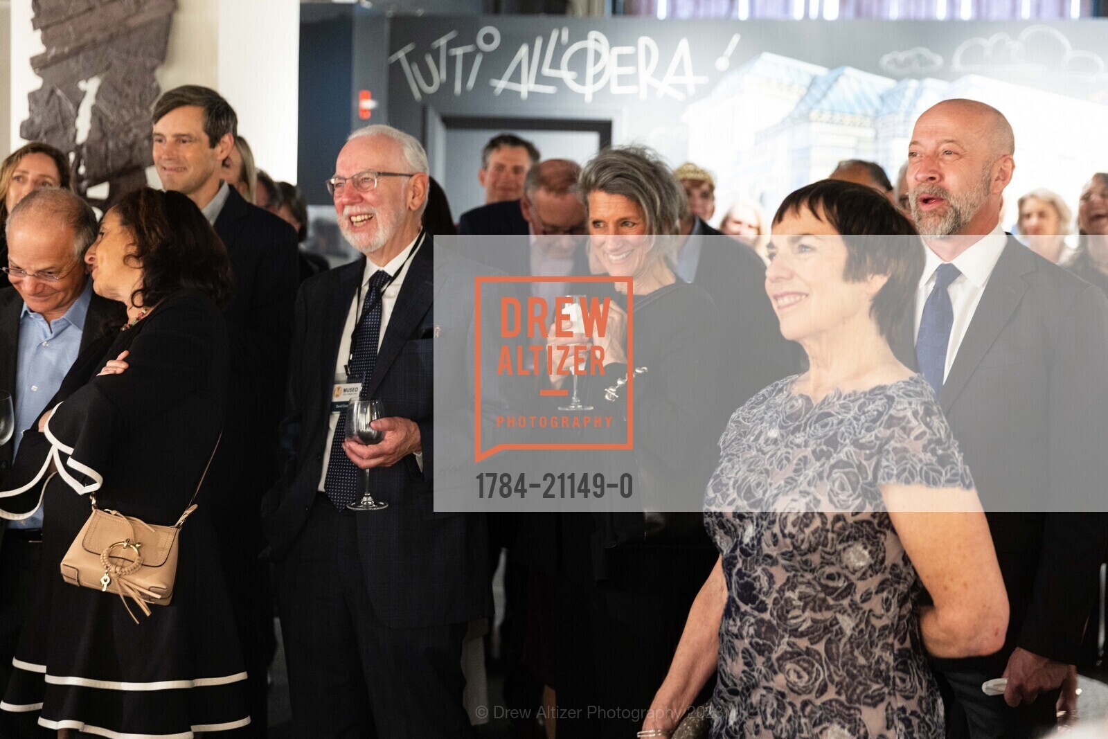 Craig Reiss, Cheryl Reiss, David Cincotta, Kathleen Clarke, Celebrating San Francisco Opera's Italian Roots and Legacy, Landmark Building C @ SF, CA 94109 US. Landmark Building C @ SF, CA 94109 US, April 20th, 2023, Photo #1784-21149-0 Craig Reiss, Cheryl Reiss, David Cincotta, Kathleen Clarke, Photo #1784-21149-0