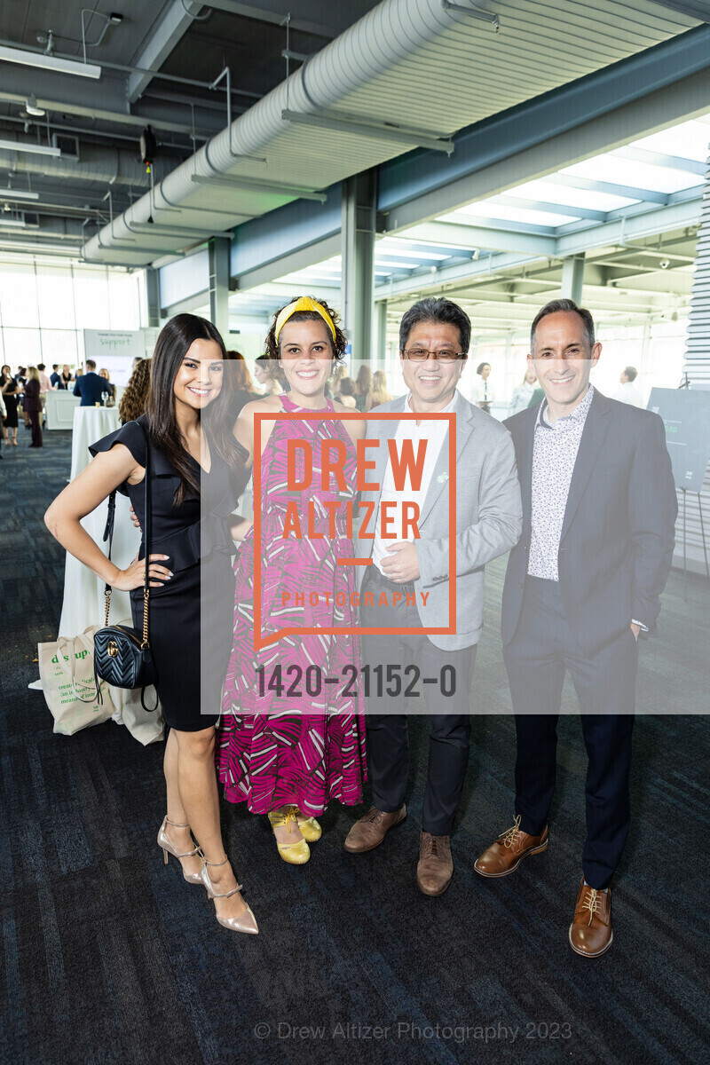 Tassie Hogan, Jennifer McPartland, Homer Swei, Matt Kopac, EWG's Earth Dinner 2023, Pier 27 @ 27 The Embarcadero, SF, CA 94111 US. Pier 27 @ 27 The Embarcadero, SF, CA 94111 US, April 21st, 2023, Photo #1420-21152-0 Tassie Hogan, Jennifer McPartland, Homer Swei, Matt Kopac, Photo #1420-21152-0