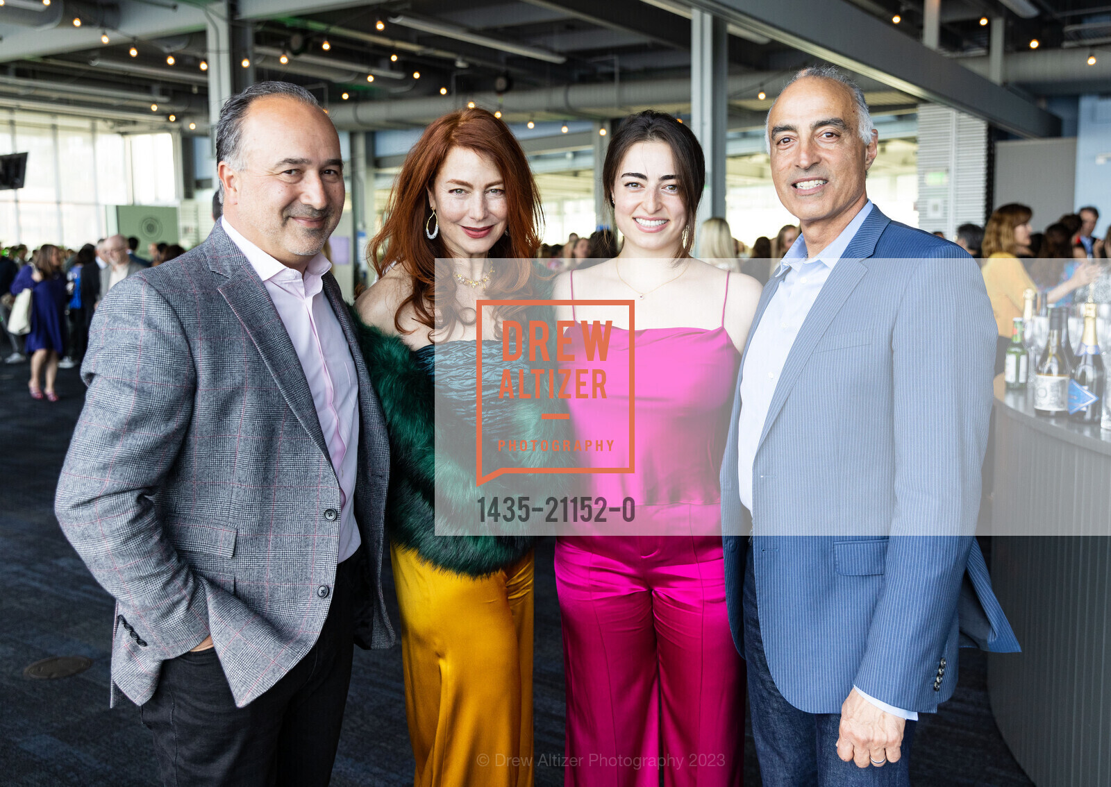 Oran Muduroglu, Sheila Nahi, Kayla Nahi, Paul Nahi, EWG's Earth Dinner 2023, Pier 27 @ 27 The Embarcadero, SF, CA 94111 US. Pier 27 @ 27 The Embarcadero, SF, CA 94111 US, April 21st, 2023, Photo #1435-21152-0 Oran Muduroglu, Sheila Nahi, Kayla Nahi, Paul Nahi, Photo #1435-21152-0