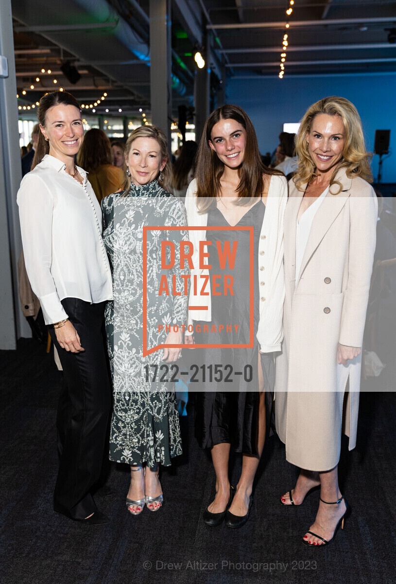 Miriam Desmarais, Christine Fetherstonhaugh, Charlotte Lyon, Alex Lyon, EWG's Earth Dinner 2023, Pier 27 @ 27 The Embarcadero, SF, CA 94111 US. Pier 27 @ 27 The Embarcadero, SF, CA 94111 US, April 21st, 2023, Photo #1722-21152-0 Miriam Desmarais, Christine Fetherstonhaugh, Charlotte Lyon, Alex Lyon, Photo #1722-21152-0