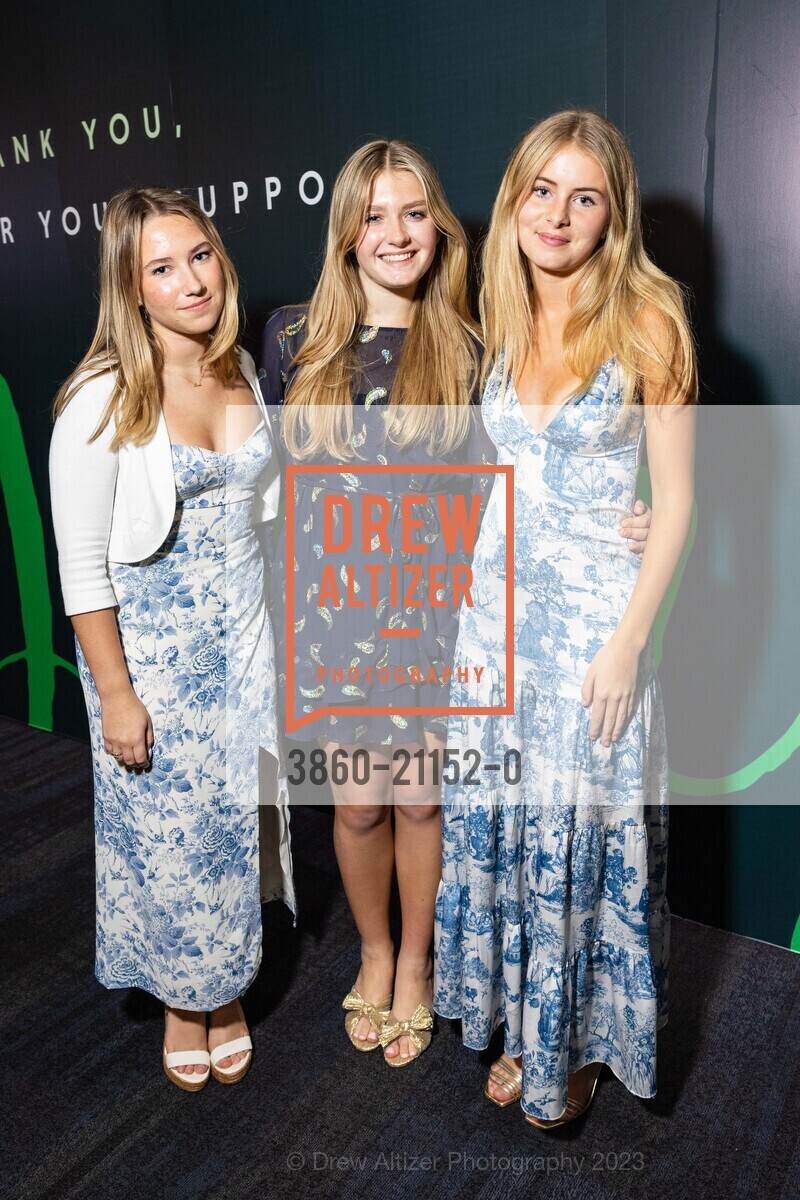 Ava Valentino, Margot Tellini, Phoebe Brockway, EWG's Earth Dinner 2023, Pier 27 @ 27 The Embarcadero, SF, CA 94111 US. Pier 27 @ 27 The Embarcadero, SF, CA 94111 US, April 21st, 2023, Photo #3860-21152-0 Ava Valentino, Margot Tellini, Phoebe Brockway, Photo #3860-21152-0