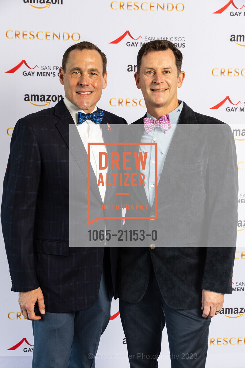 Glenn DeSandre, Board Chair, Pierce Gould, SF Gay Men's Chorus Crescendo Gala 2023, Four Seasons Hotel @ 757 Market St, SF, CA 94103 US. Four Seasons Hotel @ 757 Market St, SF, CA 94103 US, April 22nd, 2023, Photo #1065-21153-0 Glenn DeSandre, Board Chair, Pierce Gould, Photo #1065-21153-0