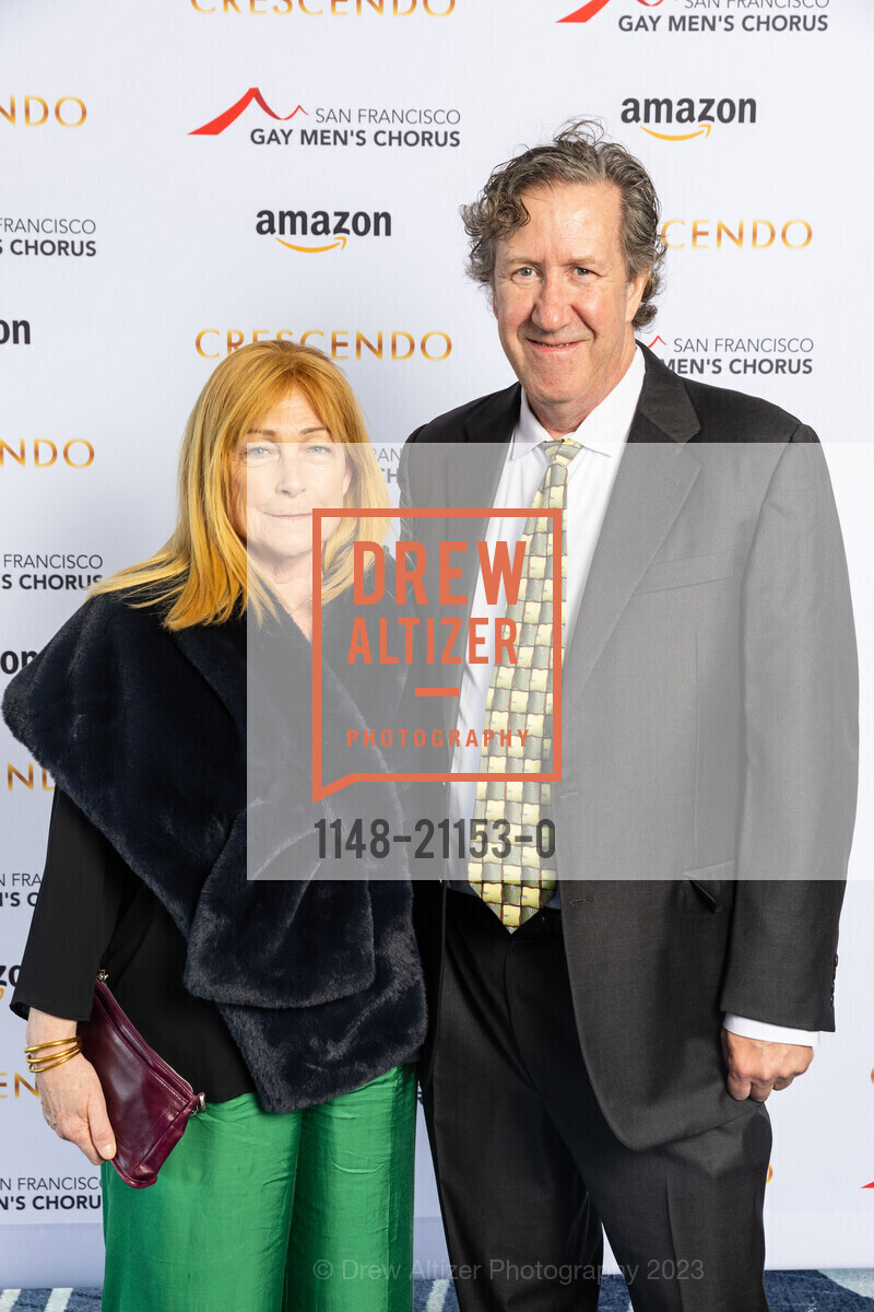 Margaret Casey, Theodore Manyon, SF Gay Men's Chorus Crescendo Gala 2023, Four Seasons Hotel @ 757 Market St, SF, CA 94103 US. Four Seasons Hotel @ 757 Market St, SF, CA 94103 US, April 22nd, 2023, Photo #1148-21153-0 Margaret Casey, Theodore Manyon, Photo #1148-21153-0