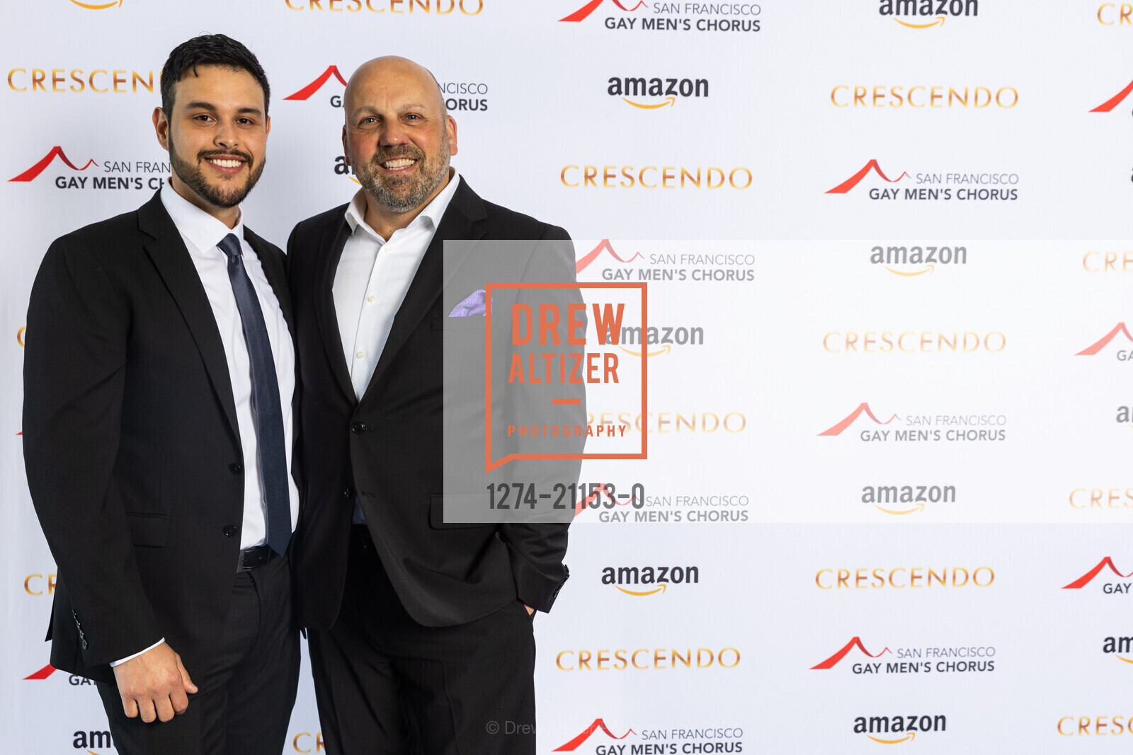 Gabriel Nunez, Chris Padula, Board Vice Chair, SF Gay Men's Chorus Crescendo Gala 2023, Four Seasons Hotel @ 757 Market St, SF, CA 94103 US. Four Seasons Hotel @ 757 Market St, SF, CA 94103 US, April 22nd, 2023, Photo #1274-21153-0 Gabriel Nunez, Chris Padula, Board Vice Chair, Photo #1274-21153-0