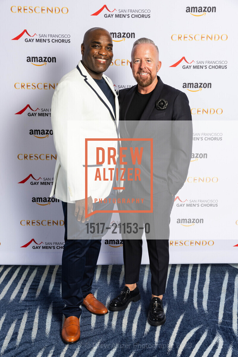 Michael Tate, Simon O'Mahony, SF Gay Men's Chorus Crescendo Gala 2023, Four Seasons Hotel @ 757 Market St, SF, CA 94103 US. Four Seasons Hotel @ 757 Market St, SF, CA 94103 US, April 22nd, 2023, Photo #1517-21153-0 Michael Tate, Simon O'Mahony, Photo #1517-21153-0