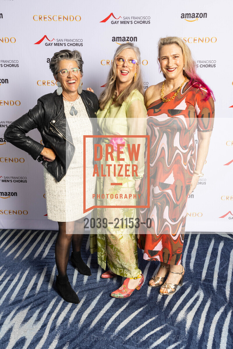 Dodie Shoemaker, Cammy Blackstone, Hanna Levitz, SF Gay Men's Chorus Crescendo Gala 2023, Four Seasons Hotel @ 757 Market St, SF, CA 94103 US. Four Seasons Hotel @ 757 Market St, SF, CA 94103 US, April 22nd, 2023, Photo #2039-21153-0 Dodie Shoemaker, Cammy Blackstone, Hanna Levitz, Photo #2039-21153-0