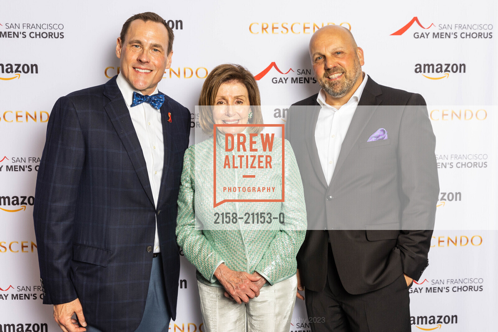 Glenn DeSandre, Board Chair, Nancy Pelosi, Chris Padula, Board Vice Chair, Photo #2158-21153-0