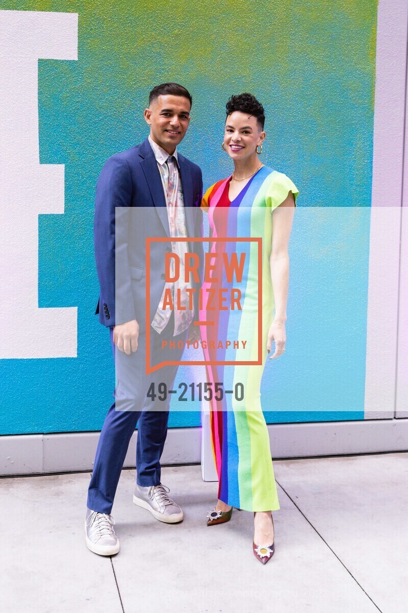 Steven Thompson, Sadie Barnette, SFMOMA's 2023 Art Bash, SFMOMA. 151 Third Street, April 19th, 2023, Photo #49-21155-0 Steven Thompson, Sadie Barnette, Photo #49-21155-0