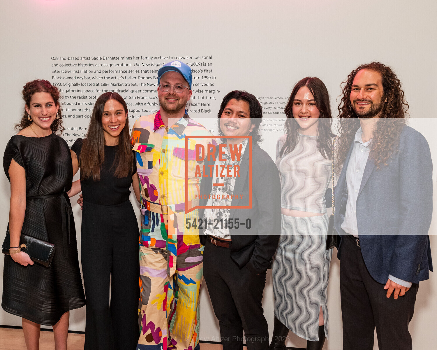 Sally Martin Katz, Sara Wessen Chang, Greg Flood, Raniel Del Rosario, Lindsay Huber, Adam Swig, SFMOMA's 2023 Art Bash, SFMOMA. 151 Third Street, April 19th, 2023, Photo #5421-21155-0 Sally Martin Katz, Sara Wessen Chang, Greg Flood, Raniel Del Rosario, Lindsay Huber, Adam Swig, Photo #5421-21155-0