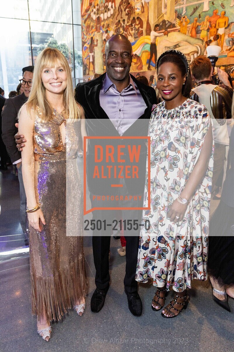 Catherine Drybrough, Lo Toney, Brandi Hudson, SFMOMA's 2023 Art Bash, SFMOMA. 151 Third Street, April 19th, 2023, Photo #2501-21155-0 Catherine Drybrough, Lo Toney, Brandi Hudson, Photo #2501-21155-0
