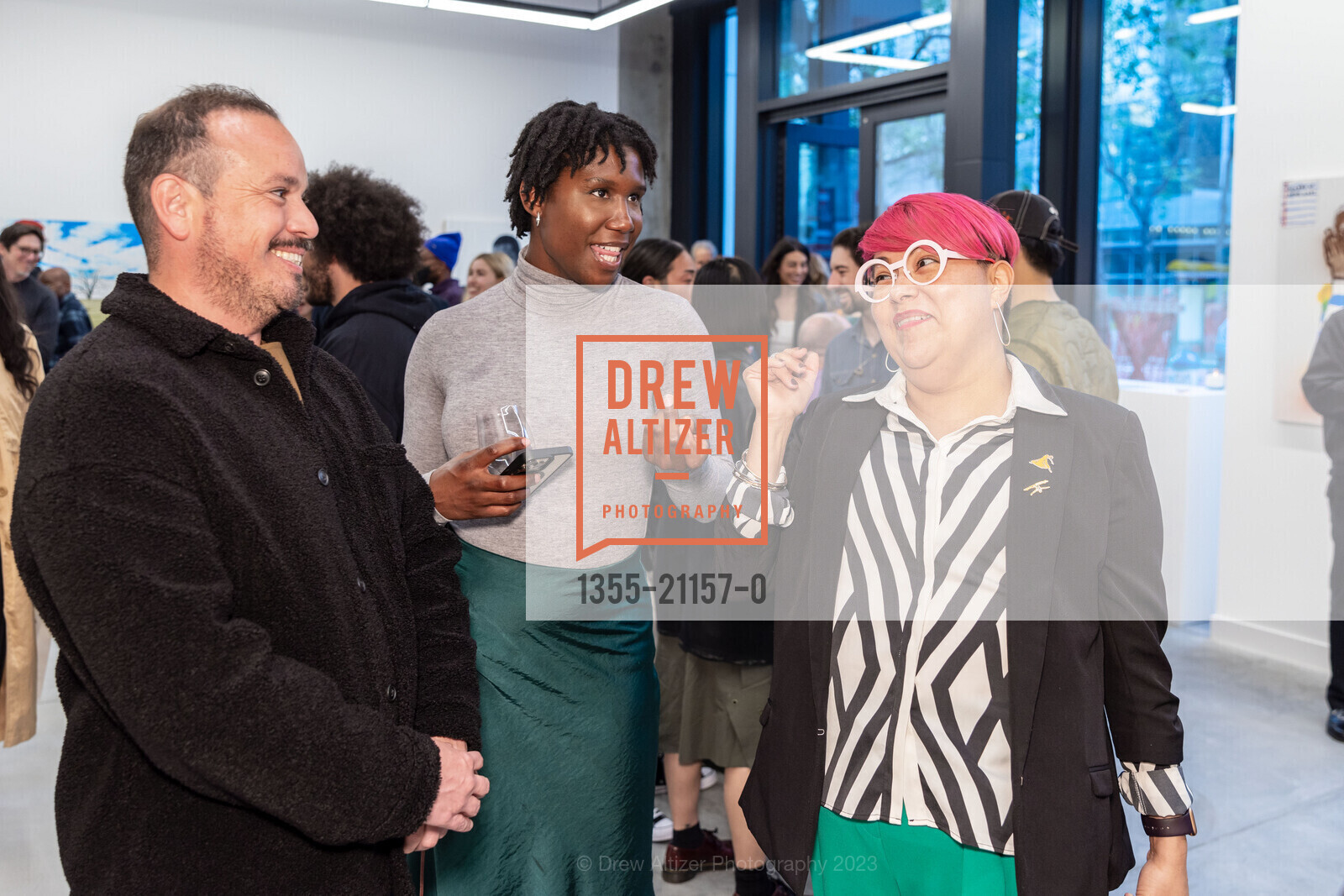 Robert Ordenana, Aubrey Davis, Ani Rivera, Jonathan Carver Moore “Black as an Experience, Not as a Color”, 966 Market St, April 20th, 2023, Photo #1355-21157-0 Robert Ordenana, Aubrey Davis, Ani Rivera, Photo #1355-21157-0