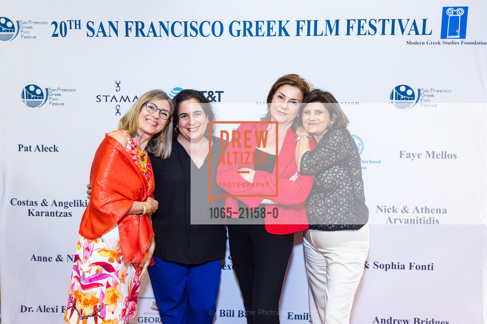 Tatiana Drakaki, Maria Nicolacakis, Katerina Steck, Angeliki Karantzas, 20th Annual SF Greek Film Festival Opening Night, Delancey Street Screening Room. 600 The Embarcadero, San Francisco, CA 94107, April 22nd, 2023, Photo #1065-21158-0 Tatiana Drakaki, Maria Nicolacakis, Katerina Steck, Angeliki Karantzas, Photo #1065-21158-0