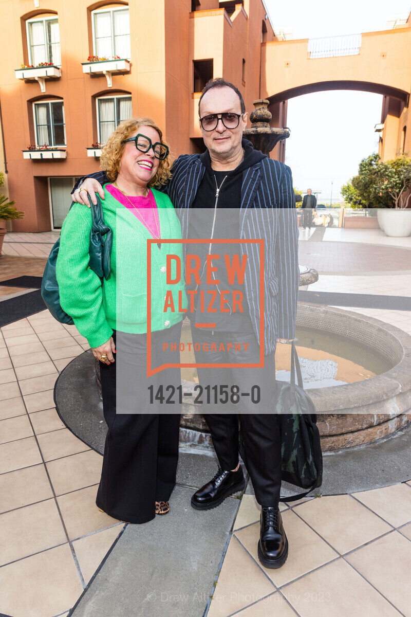 Marcia Gagliardi, Scott Goble, 20th Annual SF Greek Film Festival Opening Night, Delancey Street Screening Room. 600 The Embarcadero, San Francisco, CA 94107, April 22nd, 2023, Photo #1421-21158-0 Marcia Gagliardi, Scott Goble, Photo #1421-21158-0