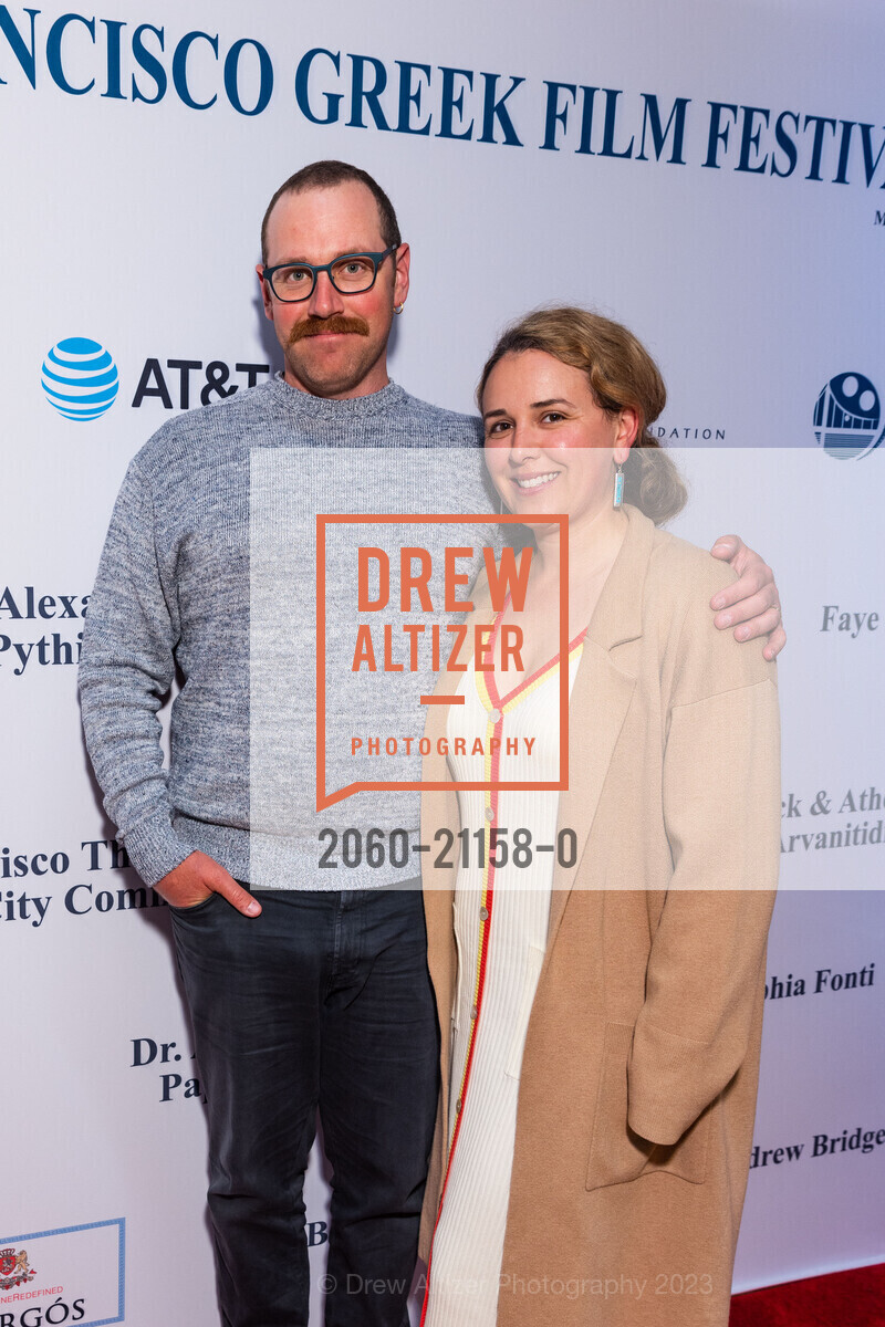 Alexander Germanacos, Courtney Germanacos, 20th Annual SF Greek Film Festival Opening Night, Delancey Street Screening Room. 600 The Embarcadero, San Francisco, CA 94107, April 22nd, 2023, Photo #2060-21158-0 Alexander Germanacos, Courtney Germanacos, Photo #2060-21158-0