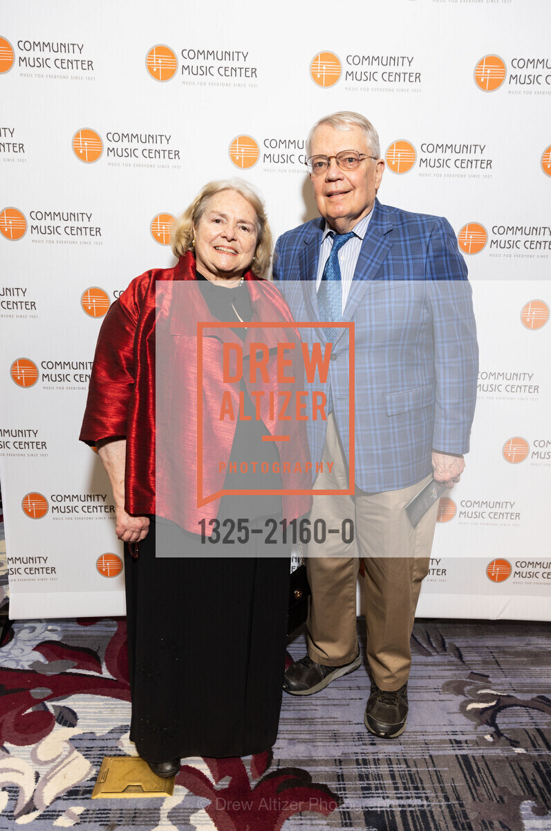 Camilla Smith, George Smith, "In Full Bloom" Community Music Center's 2023 Spring Gala, The Palace Hotel, a Luxury Collection Hotel @ 2 New Montgomery St, SF, CA 94105 US. The Palace Hotel, a Luxury Collection Hotel @ 2 New Montgomery St, SF, CA 94105 US, April 24th, 2023, Photo #1325-21160-0 Camilla Smith, George Smith, Photo #1325-21160-0