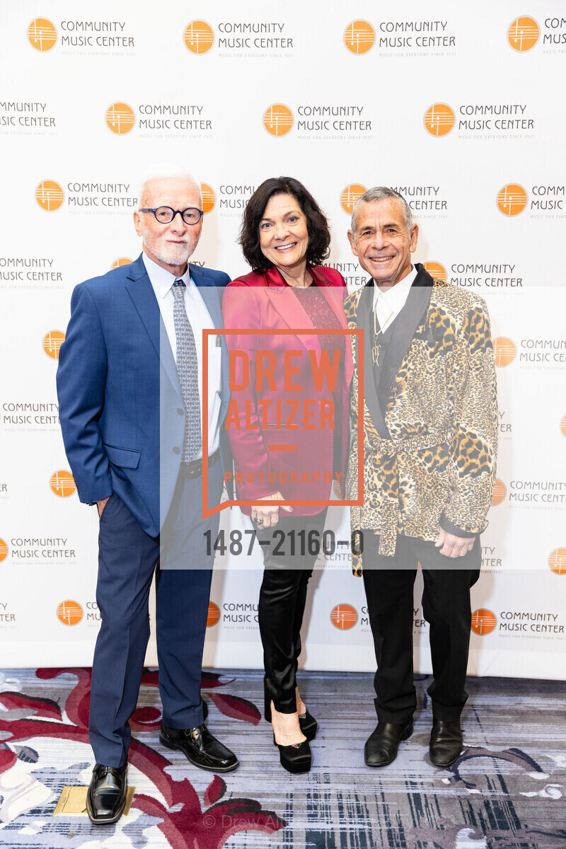Sam Leftwich, Pamela Culp, Richard Binkoff, "In Full Bloom" Community Music Center's 2023 Spring Gala, The Palace Hotel, a Luxury Collection Hotel @ 2 New Montgomery St, SF, CA 94105 US. The Palace Hotel, a Luxury Collection Hotel @ 2 New Montgomery St, SF, CA 94105 US, April 24th, 2023, Photo #1487-21160-0 Sam Leftwich, Pamela Culp, Richard Binkoff, Photo #1487-21160-0