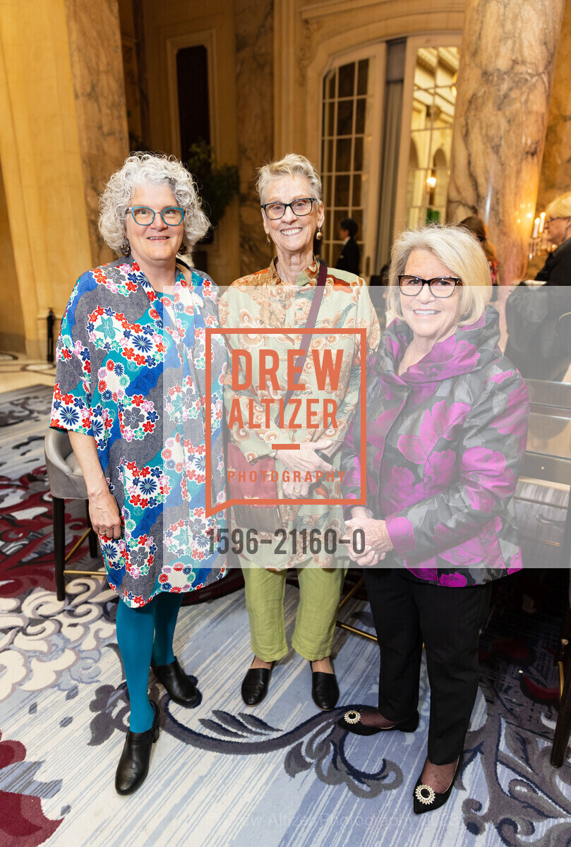 Jennifer Norris, Doris Flaherty, Sharon Doyle, "In Full Bloom" Community Music Center's 2023 Spring Gala, The Palace Hotel, a Luxury Collection Hotel @ 2 New Montgomery St, SF, CA 94105 US. The Palace Hotel, a Luxury Collection Hotel @ 2 New Montgomery St, SF, CA 94105 US, April 24th, 2023, Photo #1596-21160-0 Jennifer Norris, Doris Flaherty, Sharon Doyle, Photo #1596-21160-0