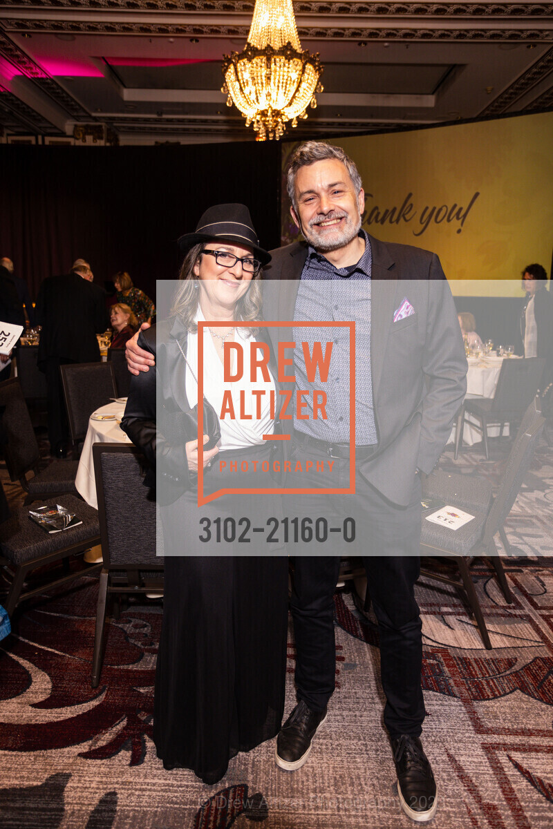 Rebeca Mauleon, Mark Malaspina, "In Full Bloom" Community Music Center's 2023 Spring Gala, The Palace Hotel, a Luxury Collection Hotel @ 2 New Montgomery St, SF, CA 94105 US. The Palace Hotel, a Luxury Collection Hotel @ 2 New Montgomery St, SF, CA 94105 US, April 24th, 2023, Photo #3102-21160-0 Rebeca Mauleon, Mark Malaspina, Photo #3102-21160-0
