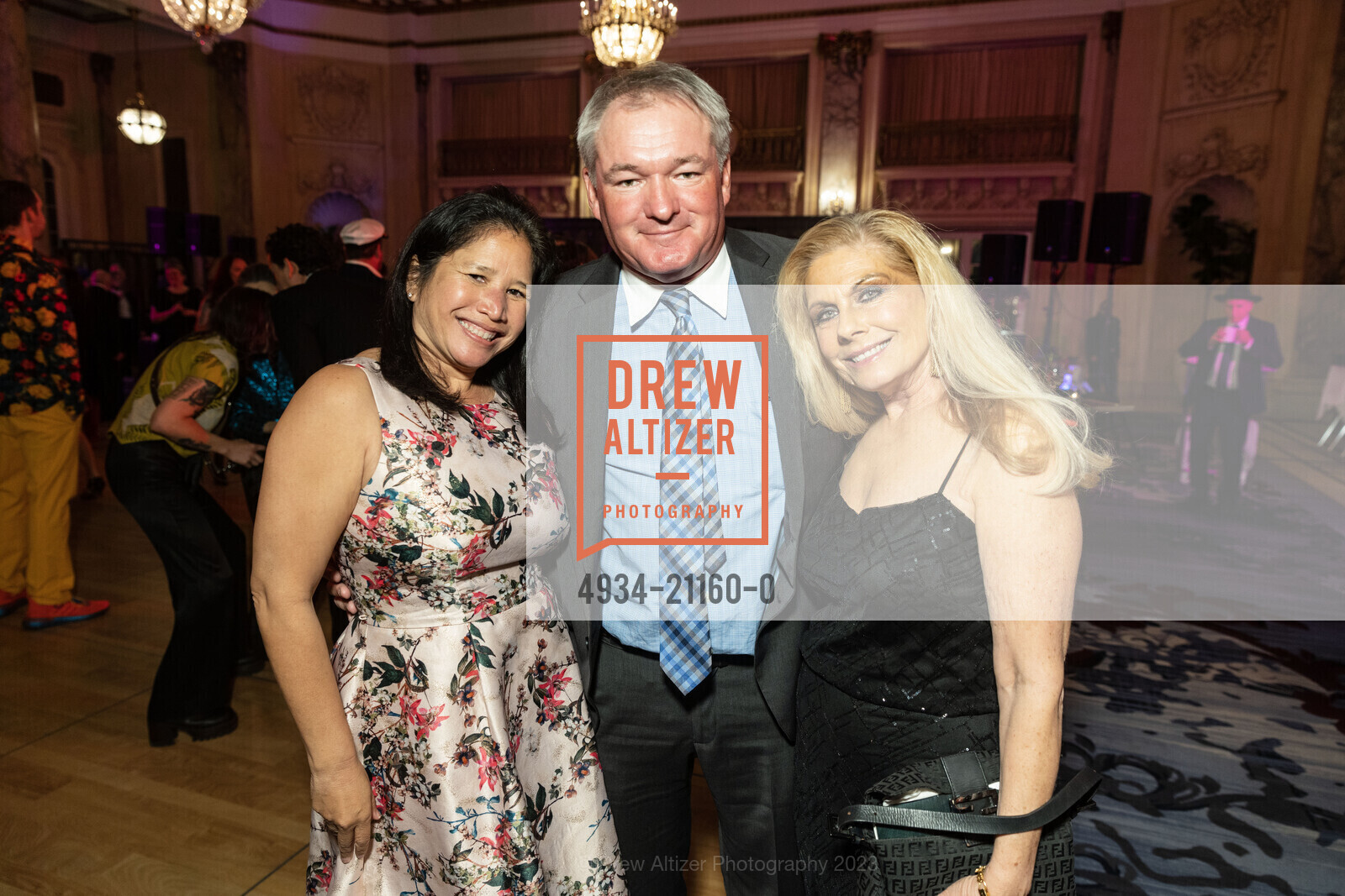 Amanda Sargisson, Kevin Duffin, Jacqueline Jacoby, "In Full Bloom" Community Music Center's 2023 Spring Gala, The Palace Hotel, a Luxury Collection Hotel @ 2 New Montgomery St, SF, CA 94105 US. The Palace Hotel, a Luxury Collection Hotel @ 2 New Montgomery St, SF, CA 94105 US, April 24th, 2023, Photo #4934-21160-0 Amanda Sargisson, Kevin Duffin, Jacqueline Jacoby, Photo #4934-21160-0