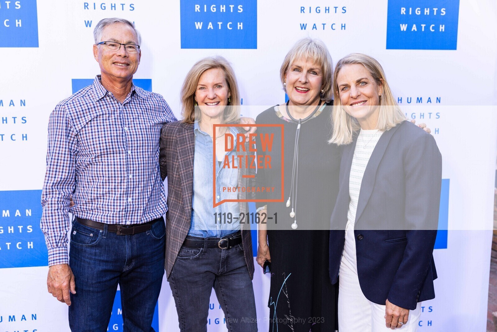 Mike Gordon, Loren Gordon, Mary Marsh, Victoria Hort, HRW Silicon Valley Voices for Justice 2023, Filoli Historic House & Garden @ 86 Cañada Rd, Woodside, CA 94062 US. Filoli Historic House & Garden @ 86 Cañada Rd, Woodside, CA 94062 US, April 25th, 2023, Photo #1119-21162-1 Mike Gordon, Loren Gordon, Mary Marsh, Victoria Hort, Photo #1119-21162-1
