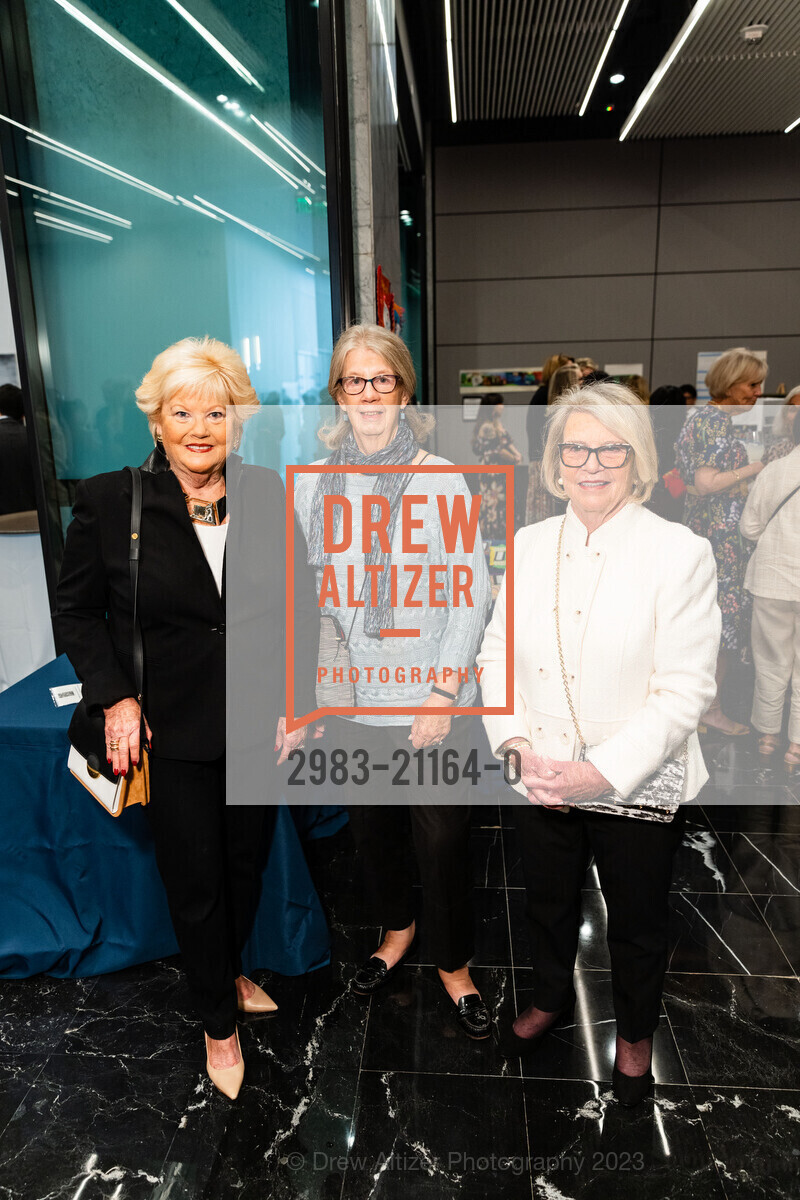 Joan Boyle, Liz Dondero, Dori Lyken, Mission Dolores Academy's Benefit Luncheon, Fran van Bergen @ 465 California St, SF, CA 94104 US. Fran van Bergen @ 465 California St, SF, CA 94104 US, April 27th, 2023, Photo #2983-21164-0 Joan Boyle, Liz Dondero, Dori Lyken, Photo #2983-21164-0