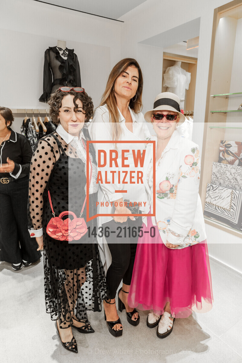 Jenny Morse, Anne Fontaine, Maira Benjamin, In Store Event with Designer Anne Fontaine, San Francisco. San Francisco, April 27th, 2023, Photo #1436-21165-0 Jenny Morse, Anne Fontaine, Maira Benjamin, Photo #1436-21165-0