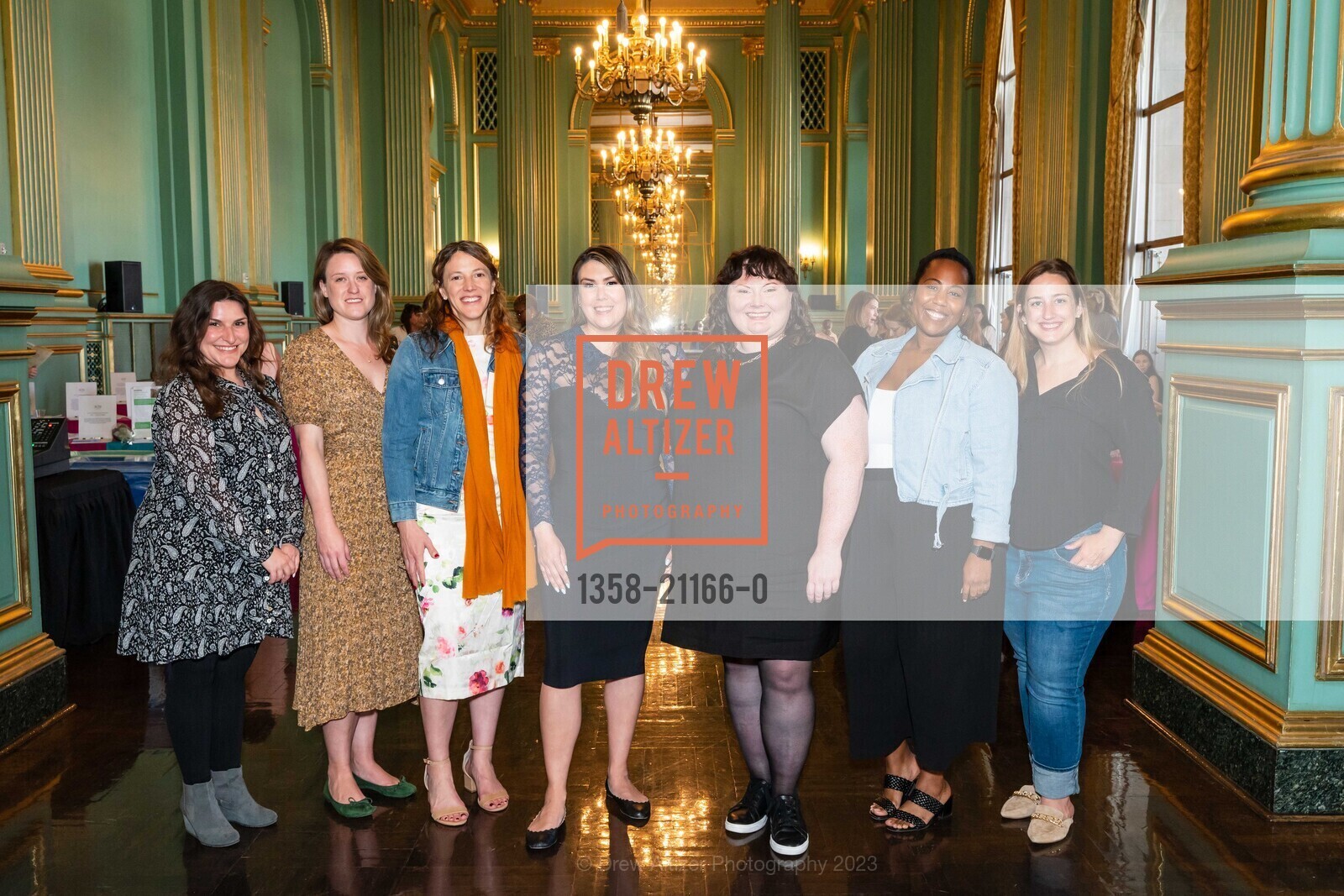 Nora Quattrin, Kristen Priddy, Sarah Kurhajetz, Katie Aspell, Erin Badillo, Victoria Doyle, Taylor Zisman, Junior League of San Francisco: 111th Anniversary Grant Award Ceremony, The Green Room @ 401 Van Ness Ave, SF, CA 94102 US. The Green Room @ 401 Van Ness Ave, SF, CA 94102 US, April 27th, 2023, Photo #1358-21166-0 Nora Quattrin, Kristen Priddy, Sarah Kurhajetz, Katie Aspell, Erin Badillo, Victoria Doyle, Taylor Zisman, Photo #1358-21166-0