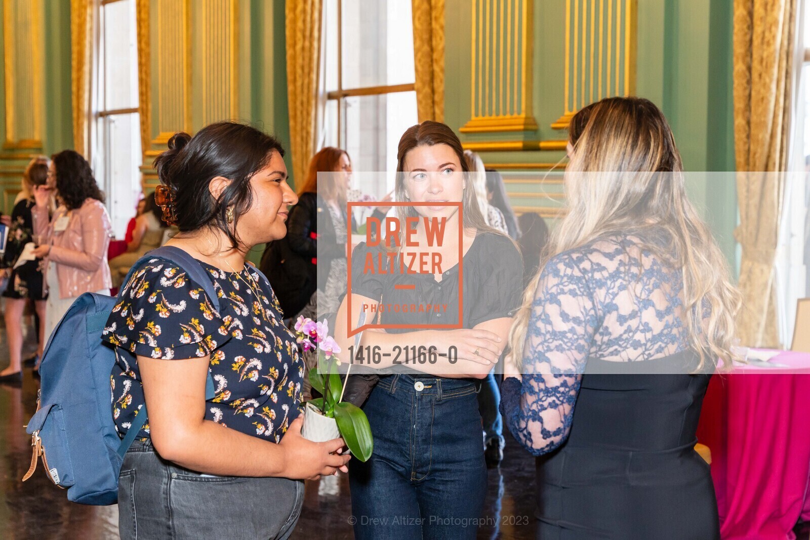Ariana Hernandez, Grace Bon, Katie Aspell, Junior League of San Francisco: 111th Anniversary Grant Award Ceremony, The Green Room @ 401 Van Ness Ave, SF, CA 94102 US. The Green Room @ 401 Van Ness Ave, SF, CA 94102 US, April 27th, 2023, Photo #1416-21166-0 Ariana Hernandez, Grace Bon, Katie Aspell, Photo #1416-21166-0