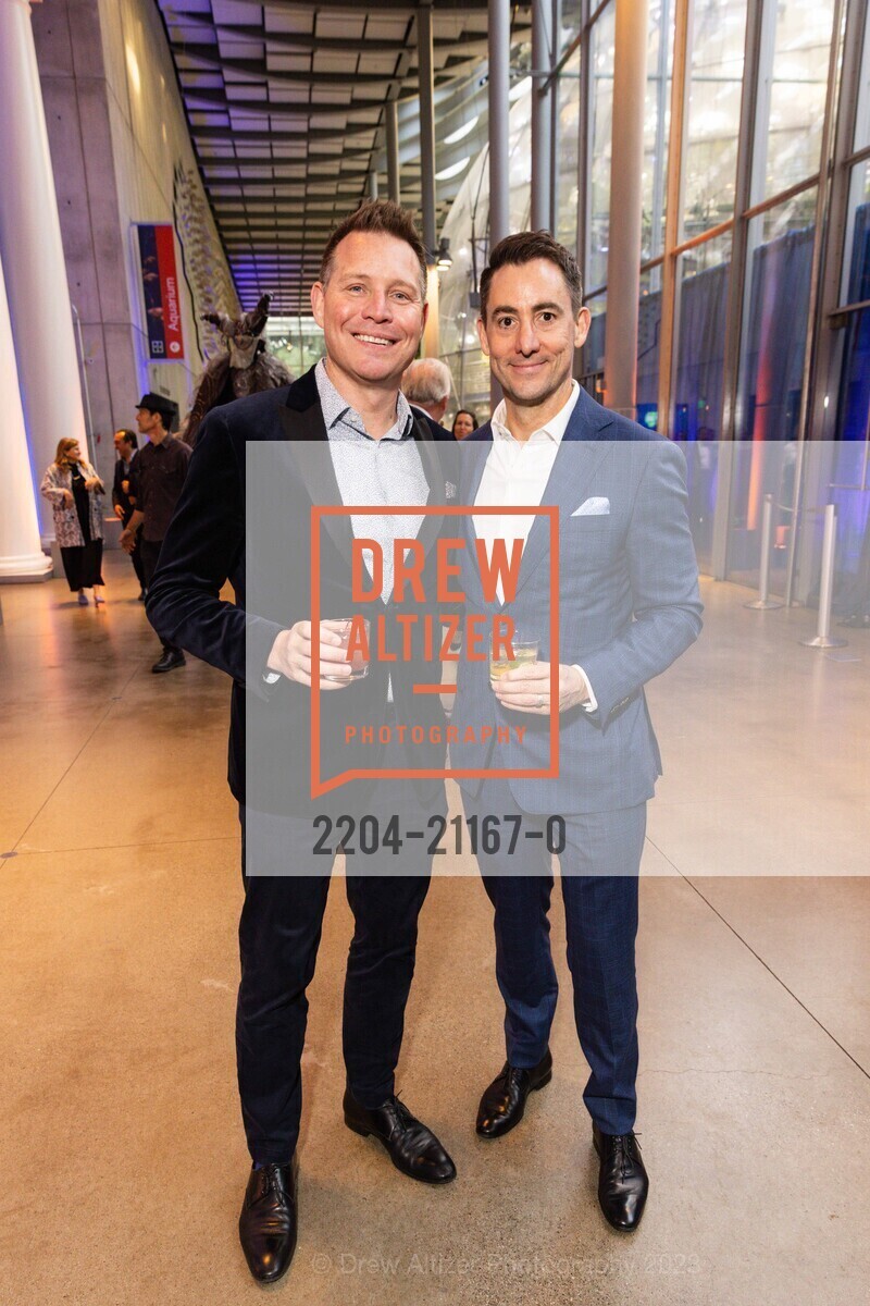 Jason Seifer, Brian Ayer, Big Bang Gala 2023, California Academy of Sciences @ 55 Music Concourse Dr, San Francisco, CA 94118 US. California Academy of Sciences @ 55 Music Concourse Dr, San Francisco, CA 94118 US, April 27th, 2023, Photo #2204-21167-0 Jason Seifer, Brian Ayer, Photo #2204-21167-0